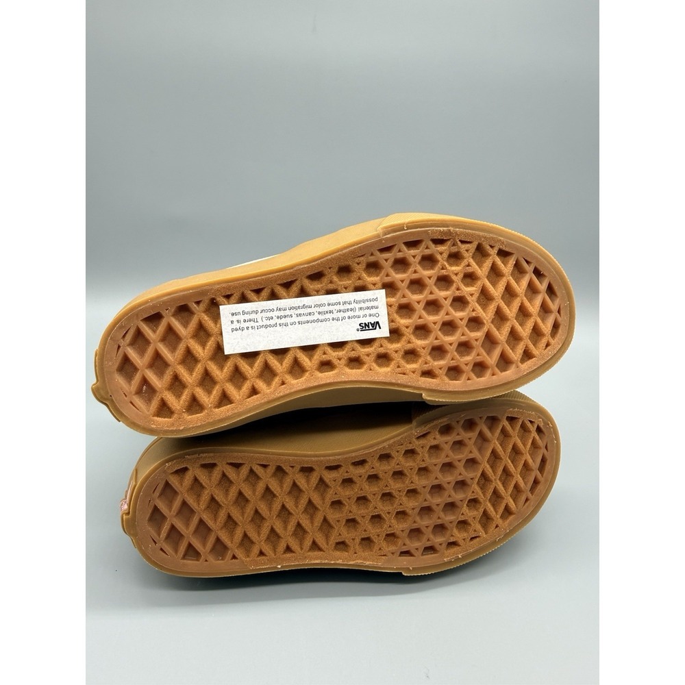 Vans Ashwood Hi Decon Suede/Canvas Oatmeal/Gum Youth 5 Skate School Sneakers - Picture 7 of 9